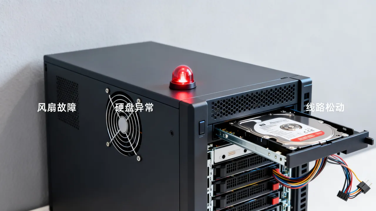 为什么服务器乱响警报，服务器报警一直响是什么原因？