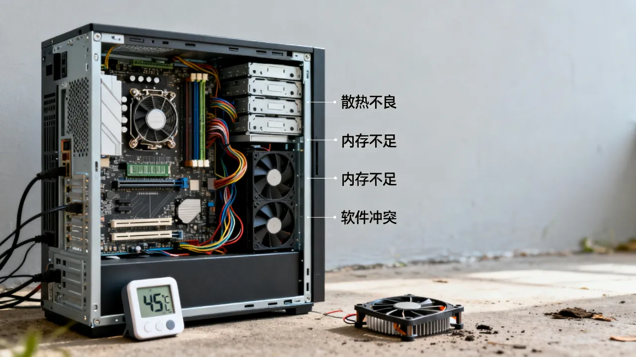 服务器为什么老会死机，服务器频繁死机是什么原因怎么解决