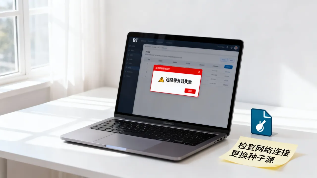 为什么用bt下载连接服务器失败？种子离线下载不了，怎么解决？