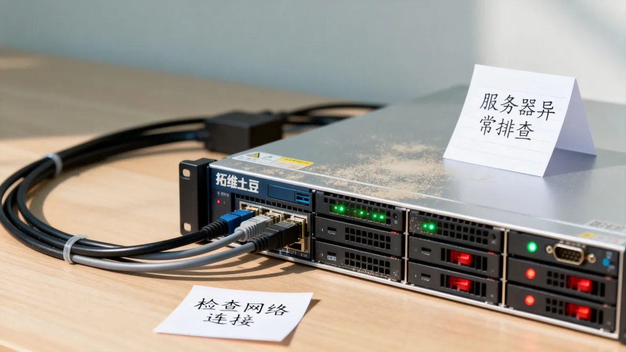 拓维土豆服务器异常怎么办，是什么原因导致的？