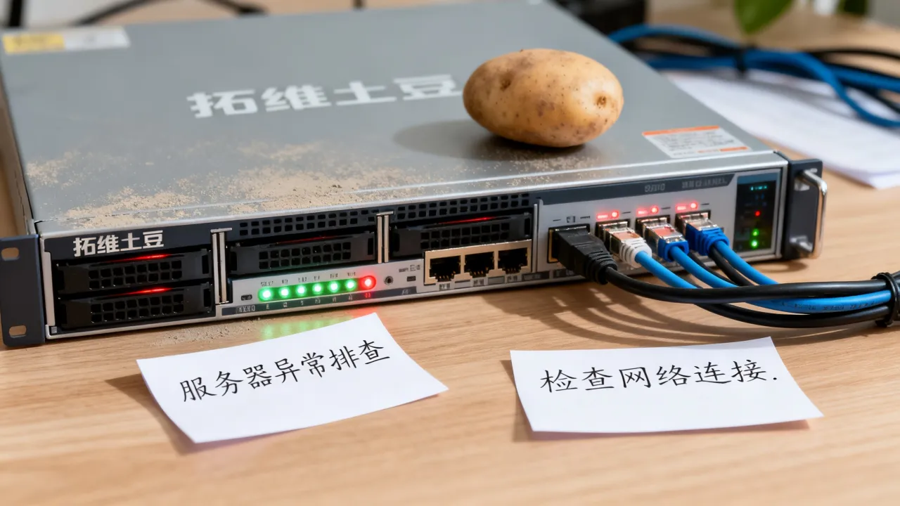 拓维土豆服务器异常怎么办，是什么原因导致的？