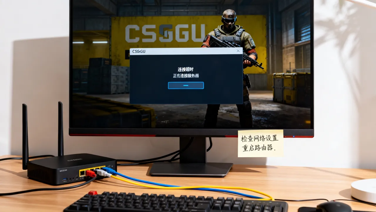 为什么csgo一直连接服务器，连接超时卡顿怎么解决？