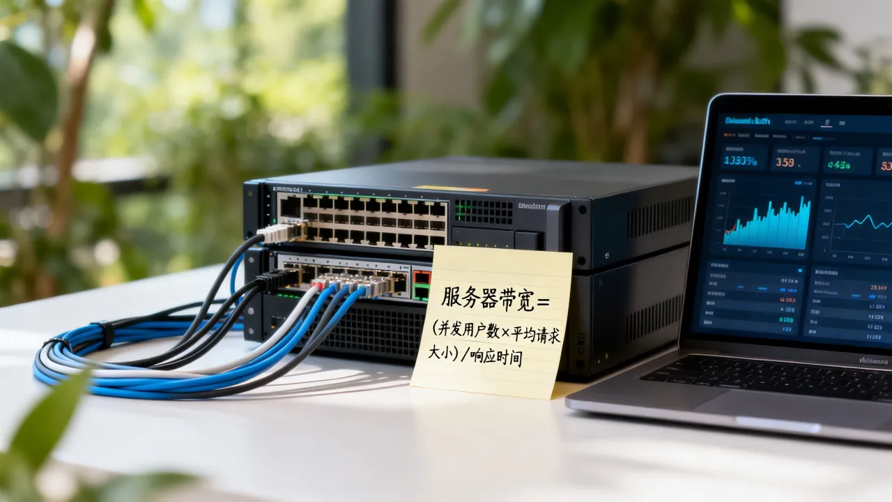 服务器带宽怎么计算，服务器带宽计算方法及公式是什么