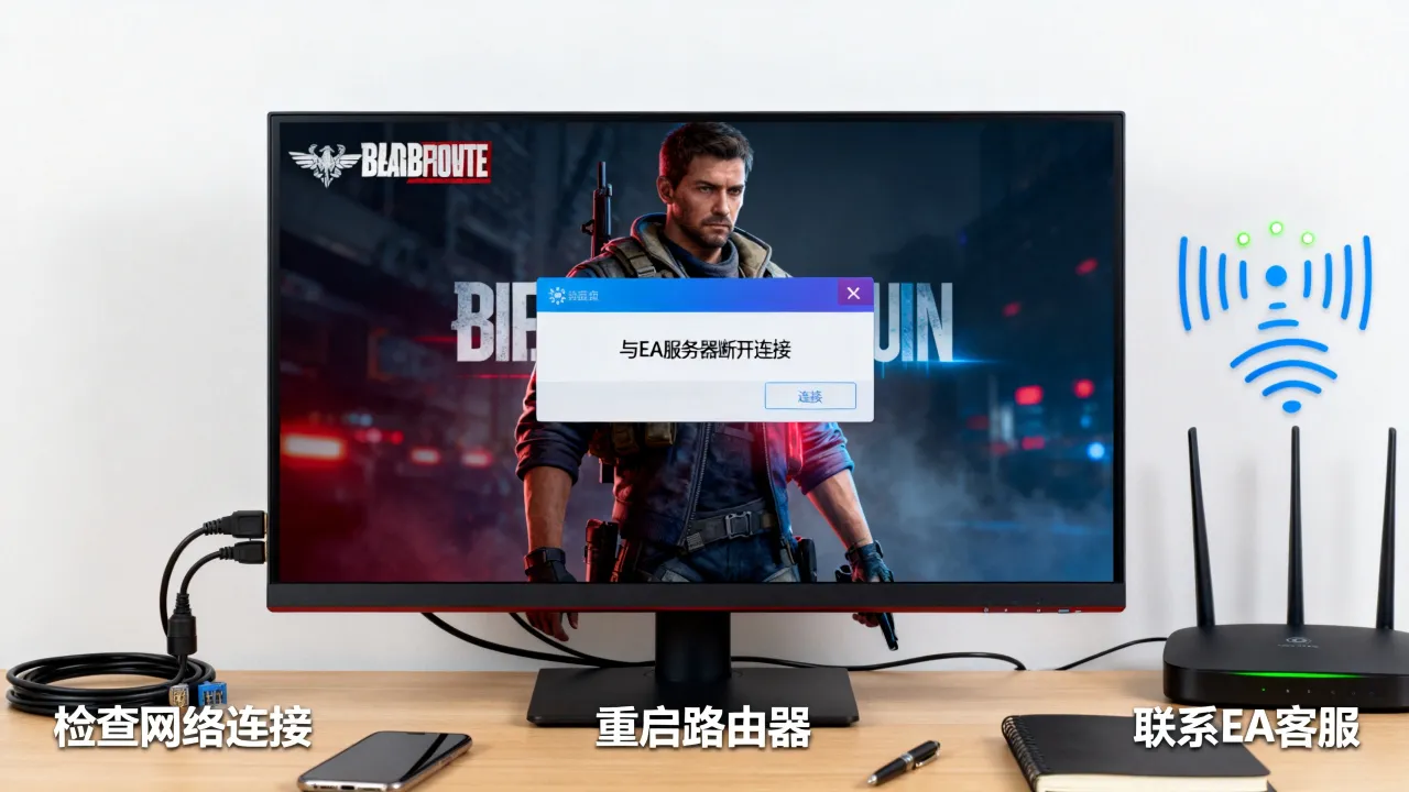 为什么战地五与ea服务器断开连接，怎么解决？