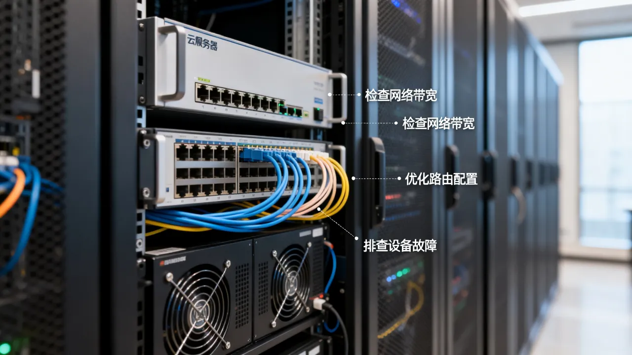云服务器网速卡顿怎么办，机房网络延迟高如何解决