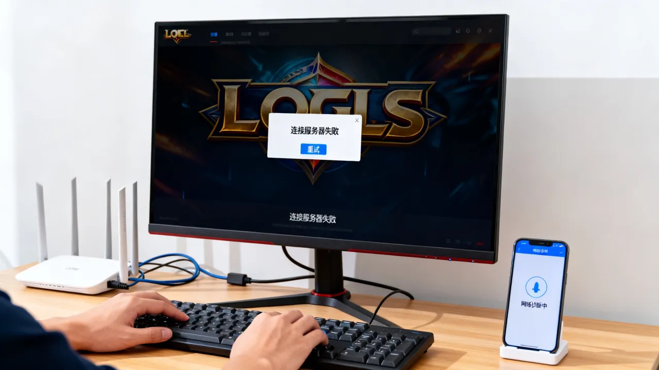 LOL为什么一直在连接服务器失败原因，登录不上怎么办