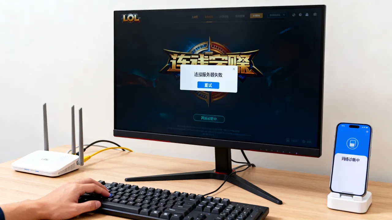LOL为什么一直在连接服务器失败原因，登录不上怎么办