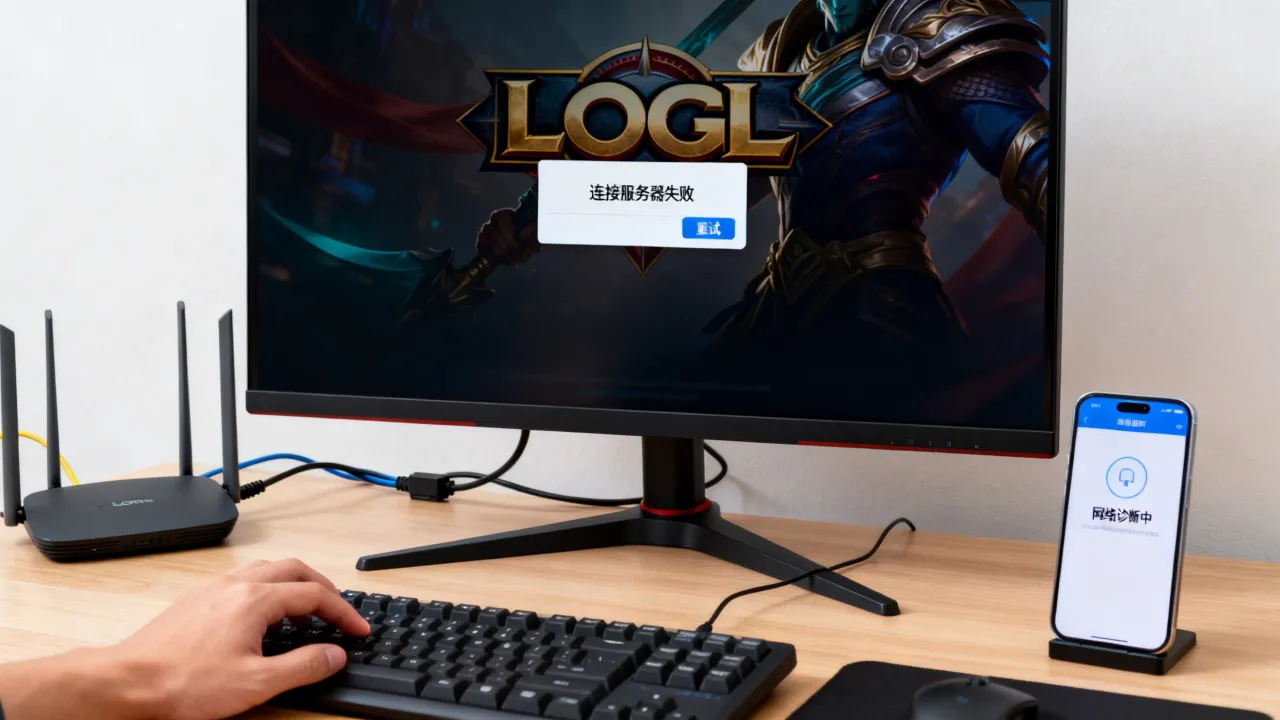 LOL为什么一直在连接服务器失败原因，登录不上怎么办
