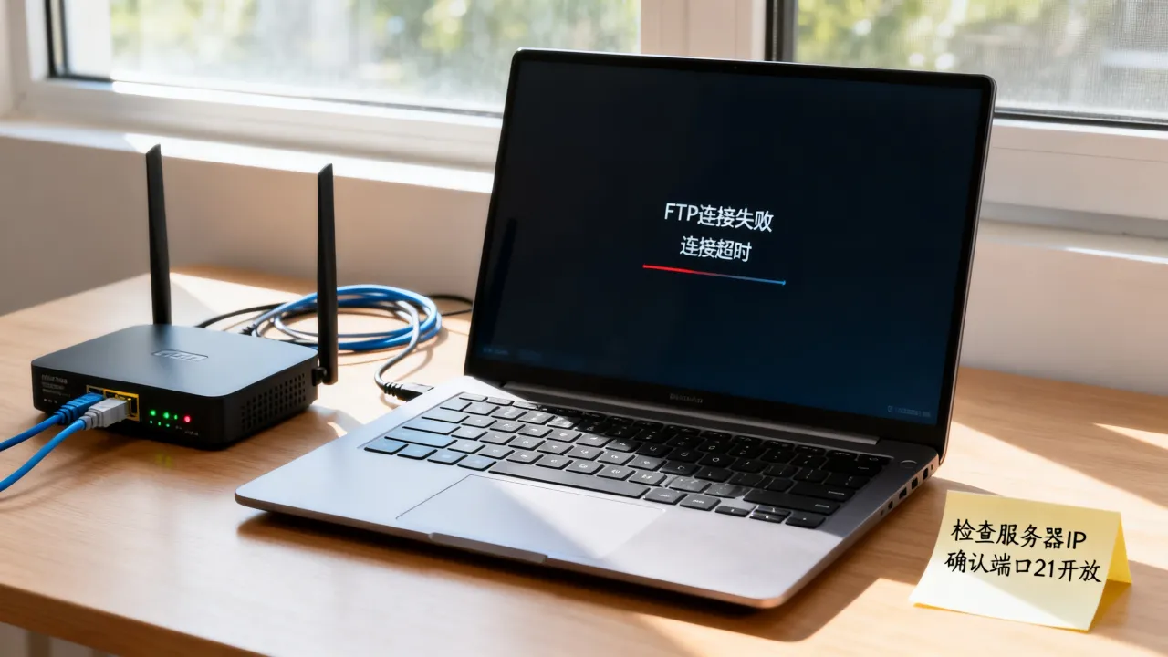 为什么我的ftp服务器上不去，ftp连接失败怎么解决