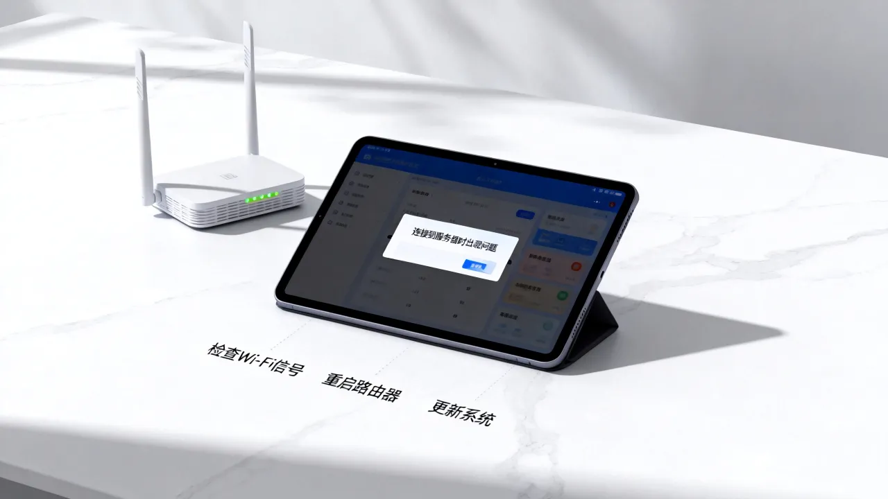 为什么ipad显示连接到服务器时出现问题，ipad为何连不上
