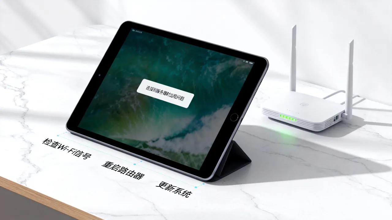 为什么ipad显示连接到服务器时出现问题，ipad为何连不上
