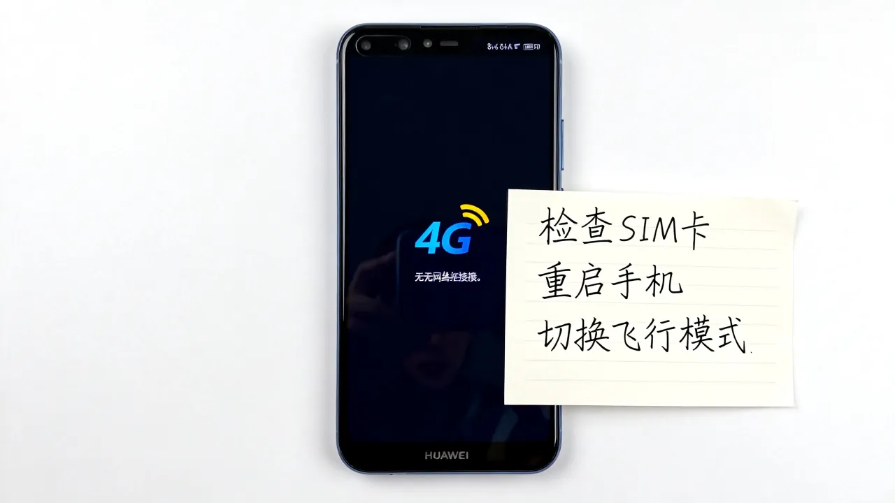 华为为什么显示4G却没网络连接服务器，4G连不上服务器怎么办