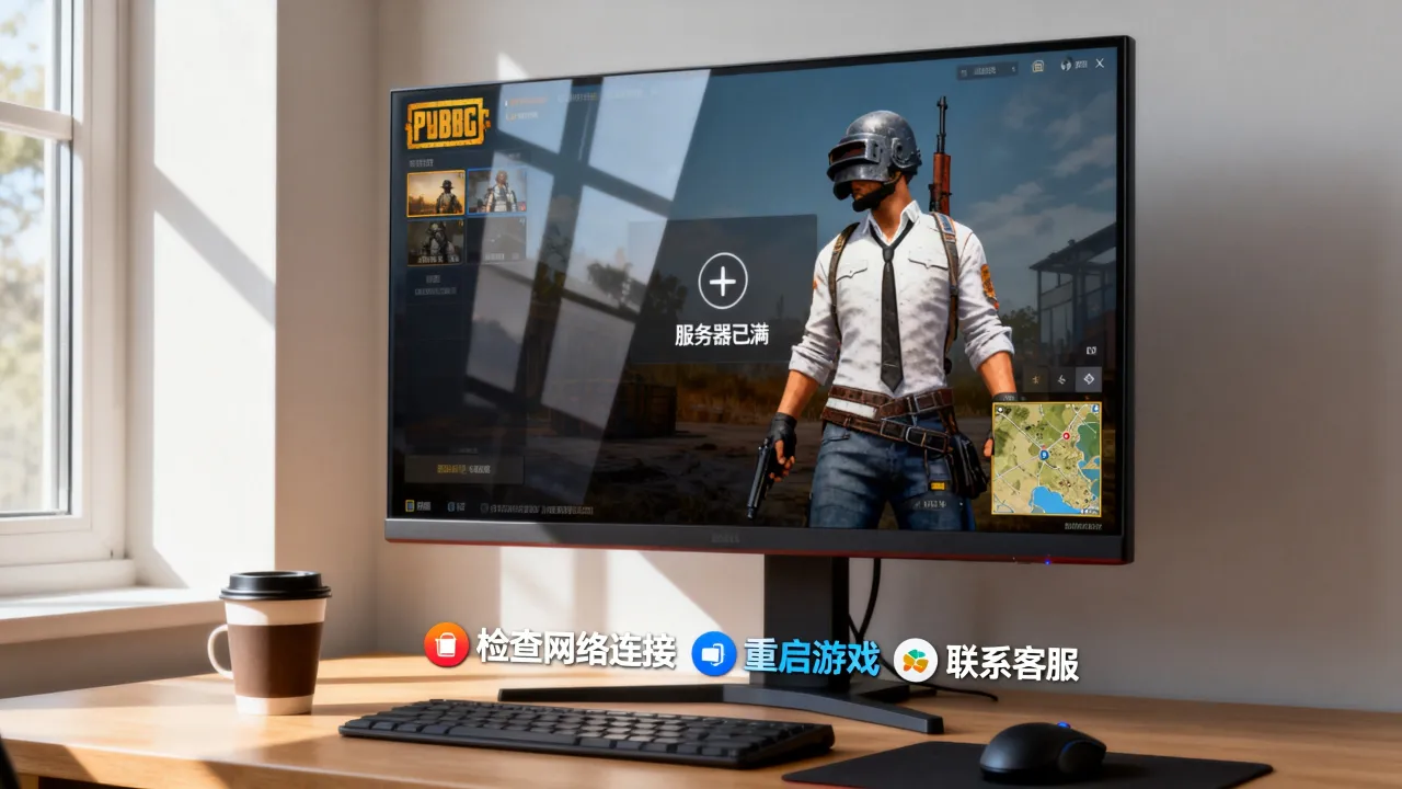 PUBG为什么显示服务器已满，绝地求生服务器已满怎么解决？