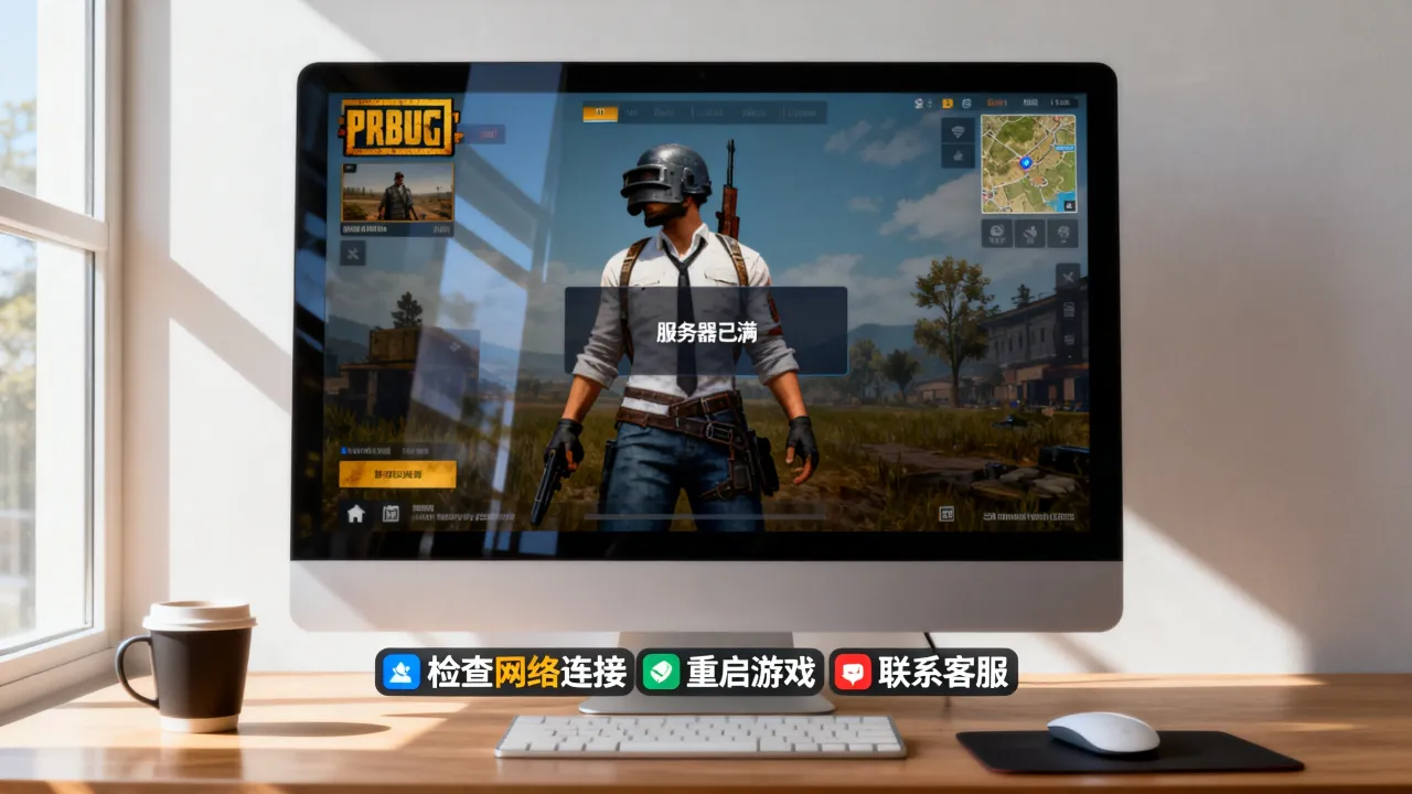 PUBG为什么显示服务器已满，绝地求生服务器已满怎么解决？