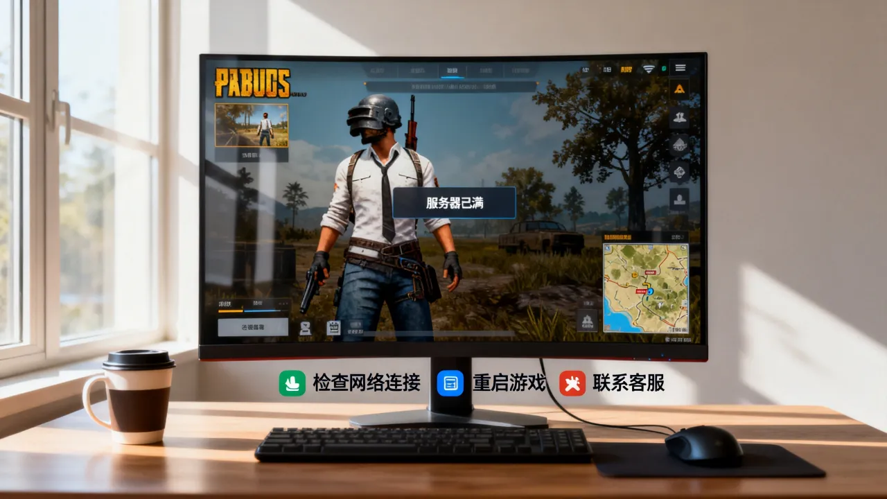 PUBG为什么显示服务器已满，绝地求生服务器已满怎么解决？