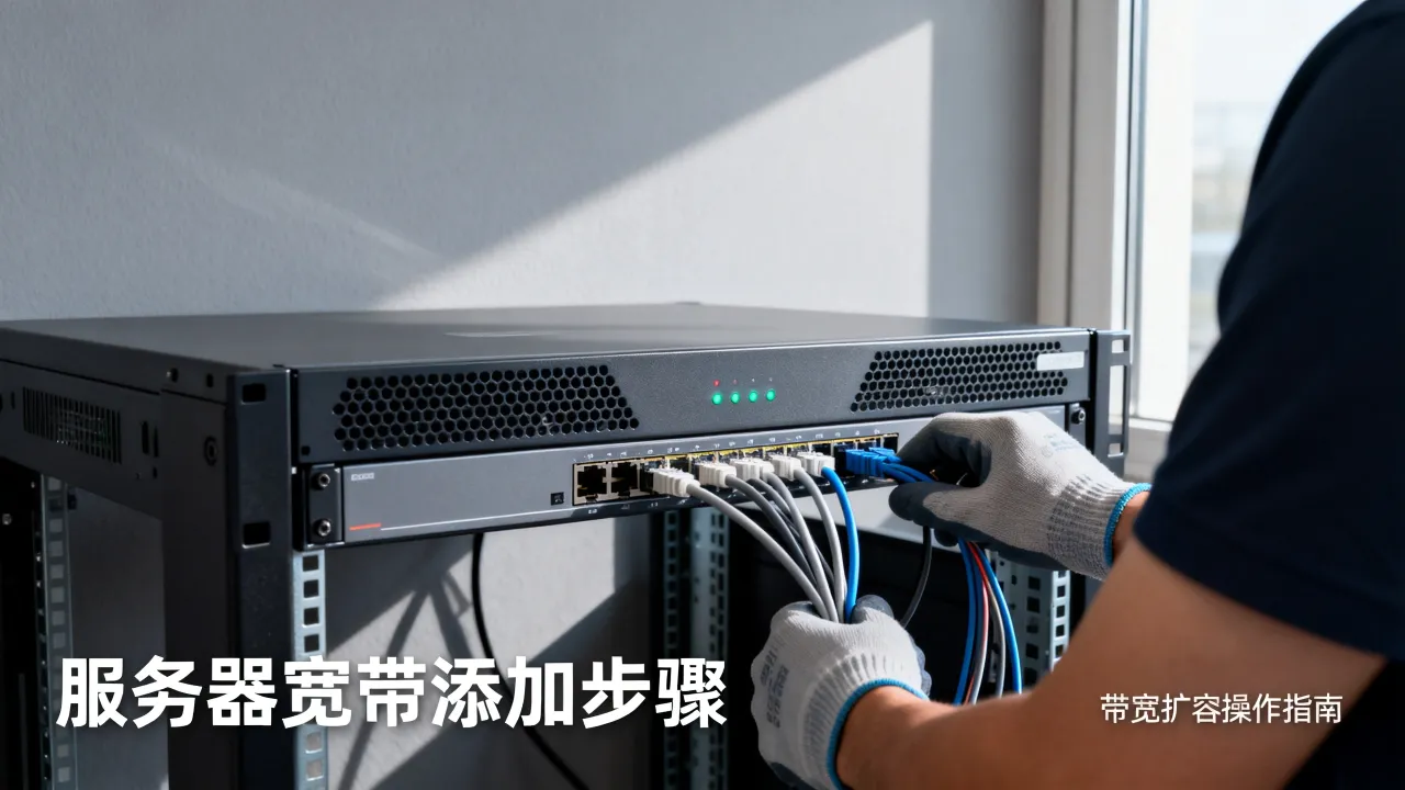 服务器怎么添加宽带？服务器带宽怎么升级扩容？