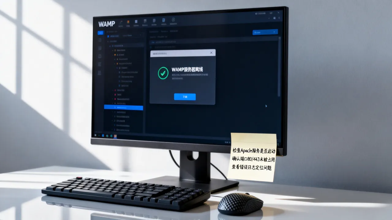 为什么wamp提示服务器离线，wamp服务器离线怎么解决