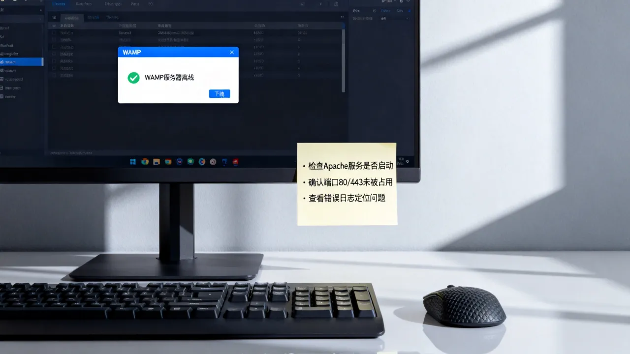 为什么wamp提示服务器离线，wamp服务器离线怎么解决