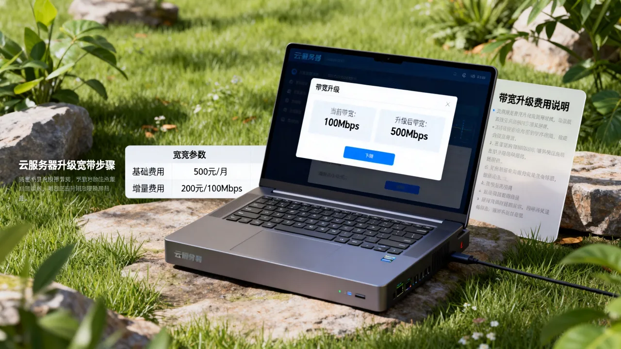 云服务器怎么升级宽带，云服务器升级带宽要多少钱？