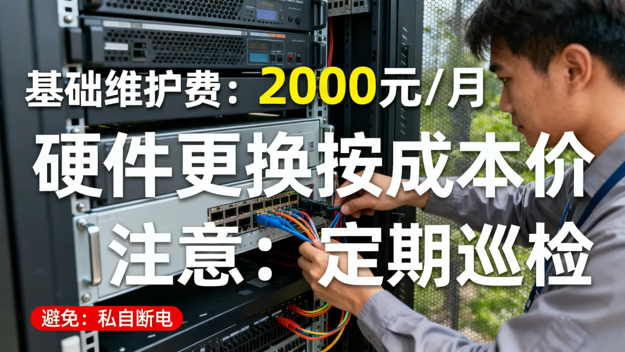 本溪服务器维保一般怎么收费？，有哪些注意事项？