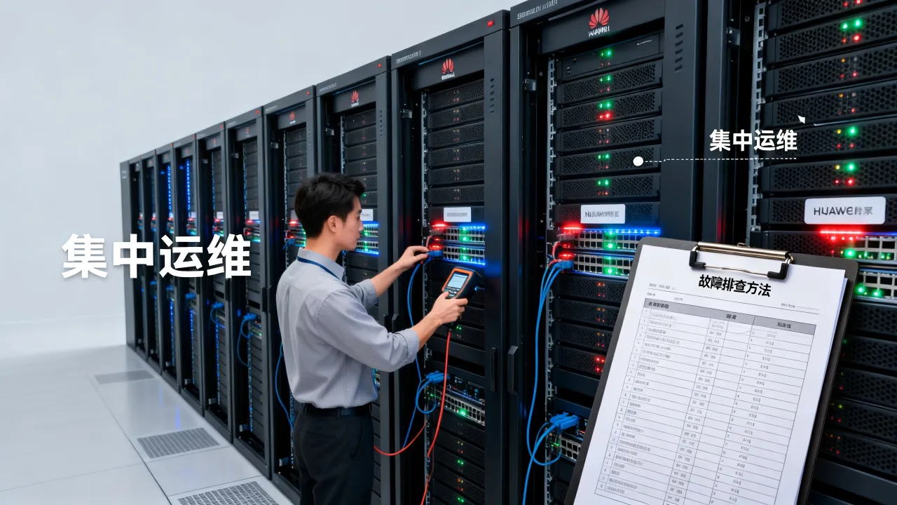 华为服务器集中运维怎么做，故障排查方法有哪些？