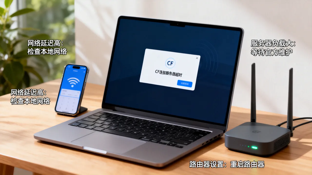为什么cf连接不上服务器很慢,cf连接服务器超时怎么解决
