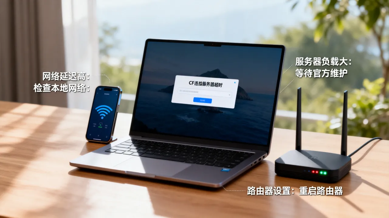 为什么cf连接不上服务器很慢，cf连接服务器超时怎么解决