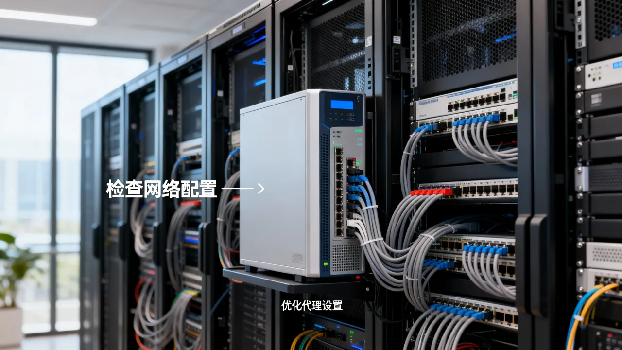 机房服务器代理网速慢怎么办，代理服务器延迟高怎么解决？