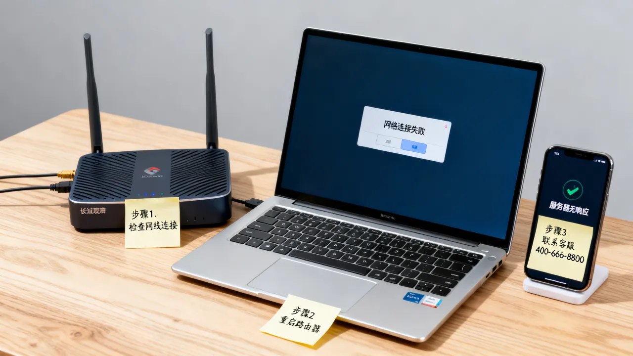 长城宽带服务器无响应怎么回事，长城宽带网络连接失败怎么解决