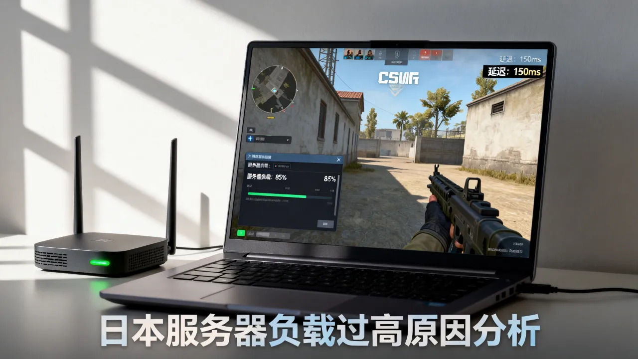 为什么CSGO日本服务器负载过高，延迟飙升卡顿怎么办