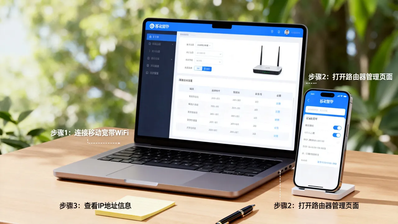 浙江移动宽带服务器IP地址是多少，浙江移动宽带IP地址怎么查