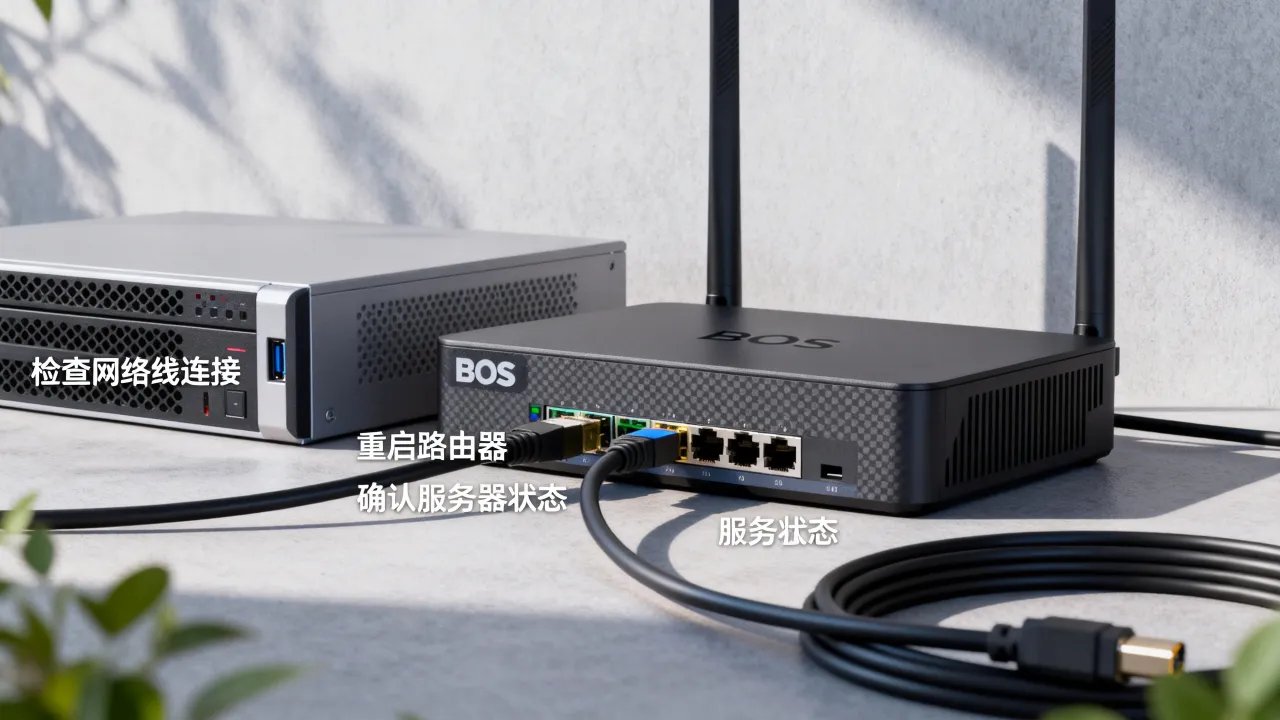 BOS为什么无连接到服务器？BOS连接不上服务器怎么解决？
