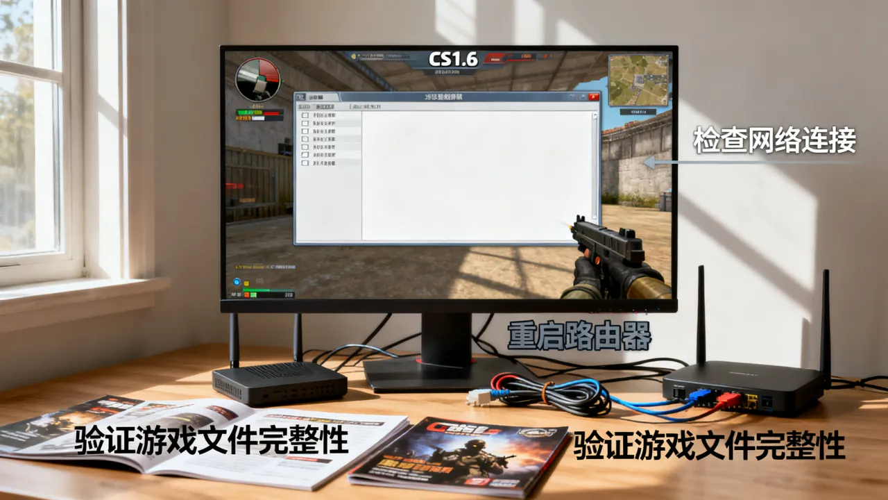 cs1.6为什么看不到服务器，服务器列表空白怎么解决