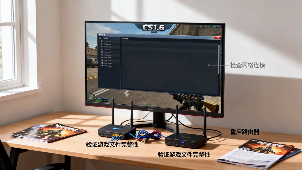 cs1.6为什么看不到服务器，服务器列表空白怎么解决