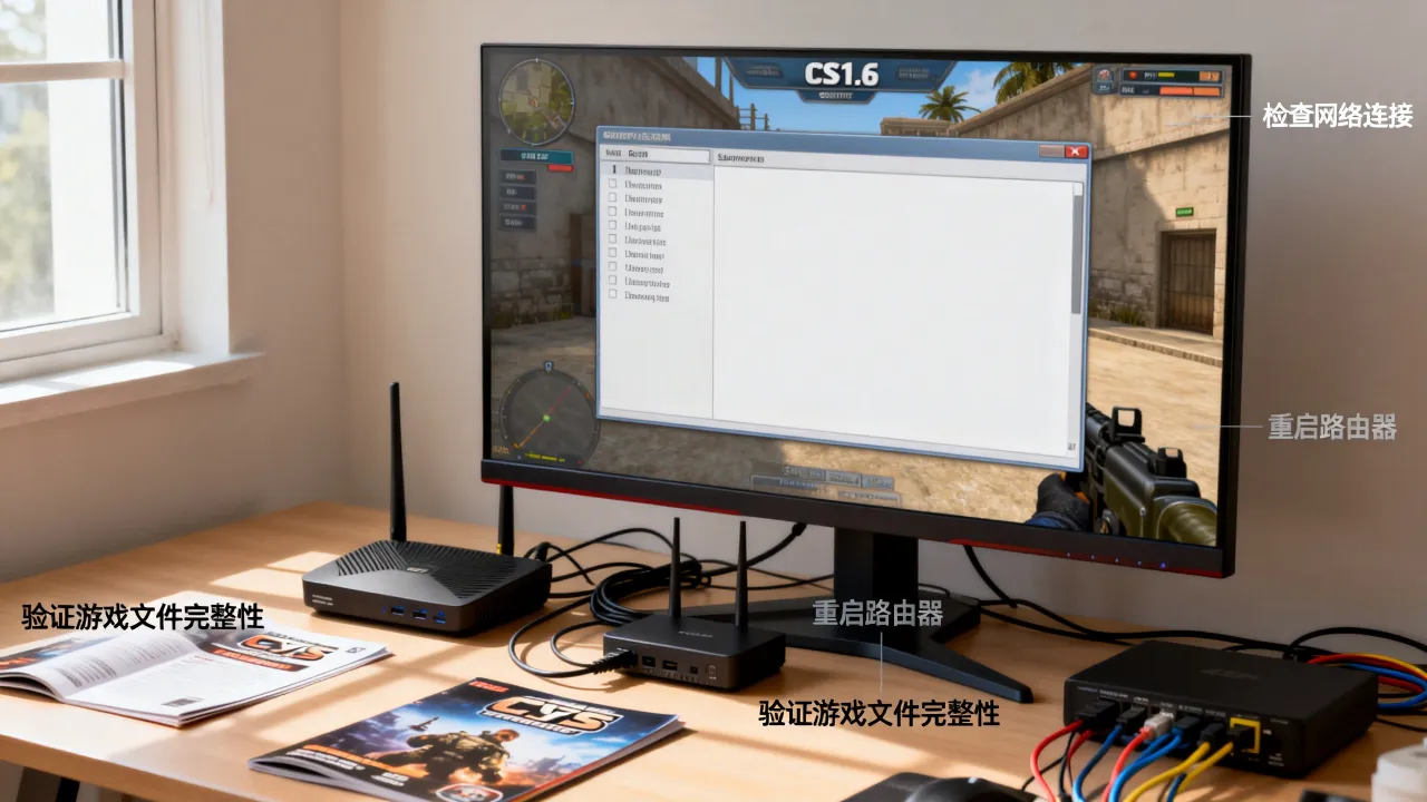 cs1.6为什么看不到服务器，服务器列表空白怎么解决
