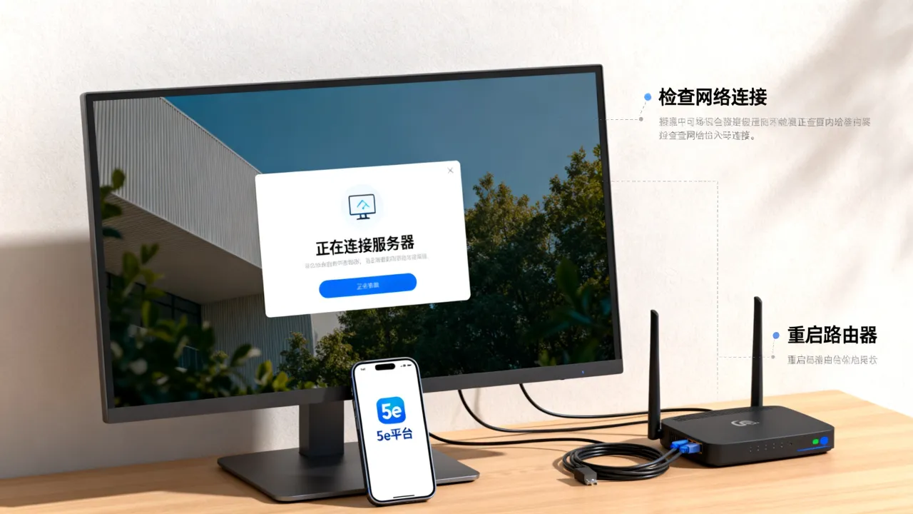 为什么5e进csgo一直正在连接服务器，5e平台连接超时怎么办