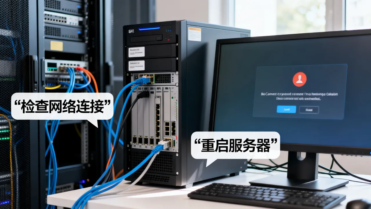 为什么还要服务器连接，服务器连接失败怎么解决