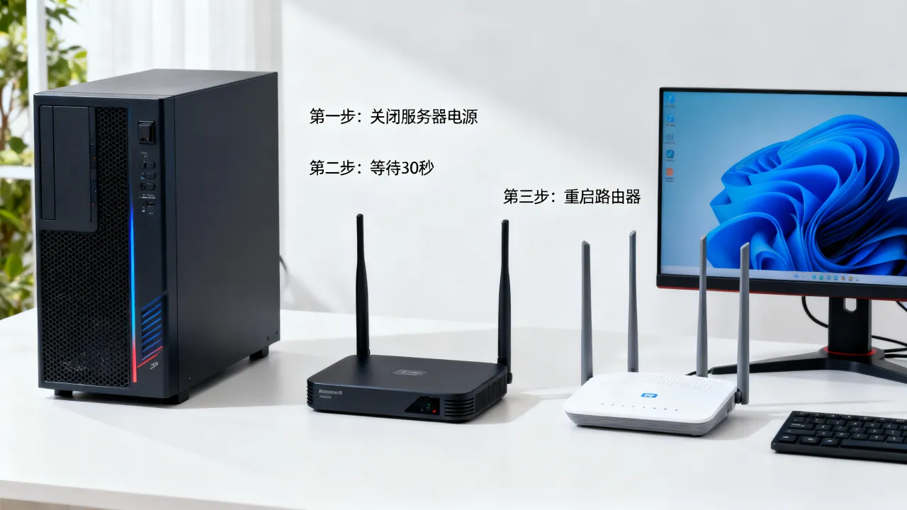 宽带重启服务器怎么操作？重启路由器的正确步骤