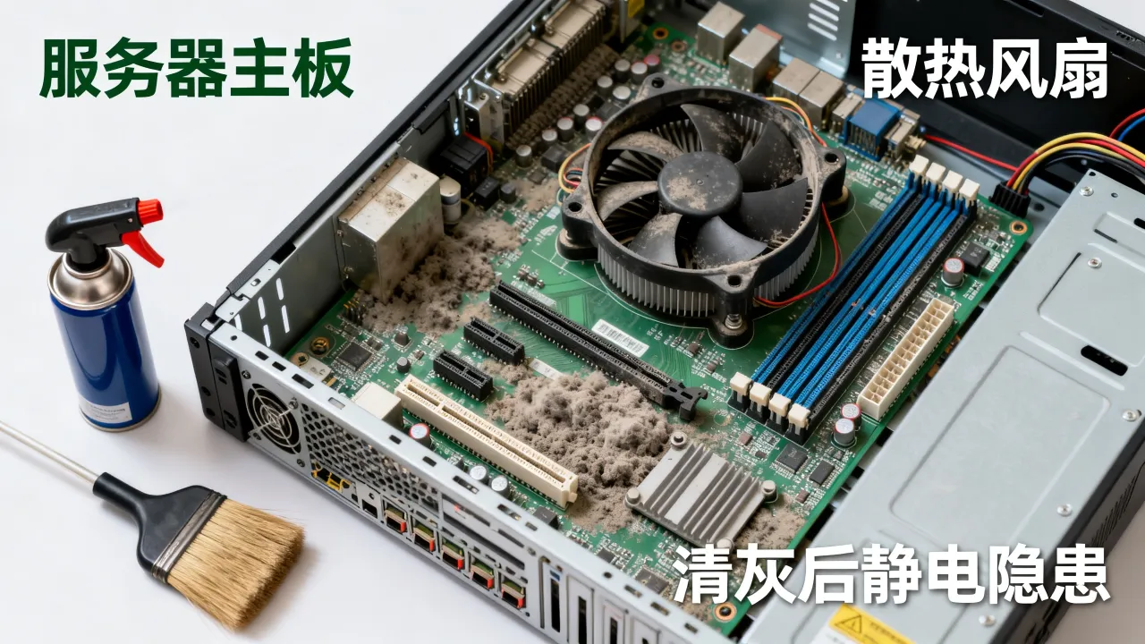 为什么服务器不能清灰，服务器清灰会有什么后果？