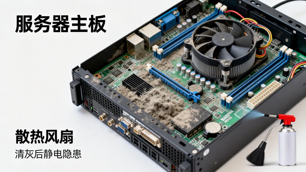 为什么服务器不能清灰，服务器清灰会有什么后果？