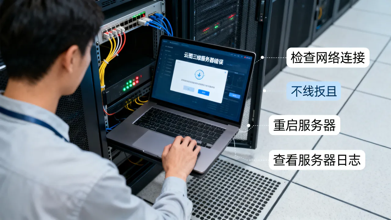 云图三维服务器错误怎么解决，服务器错误原因是什么？