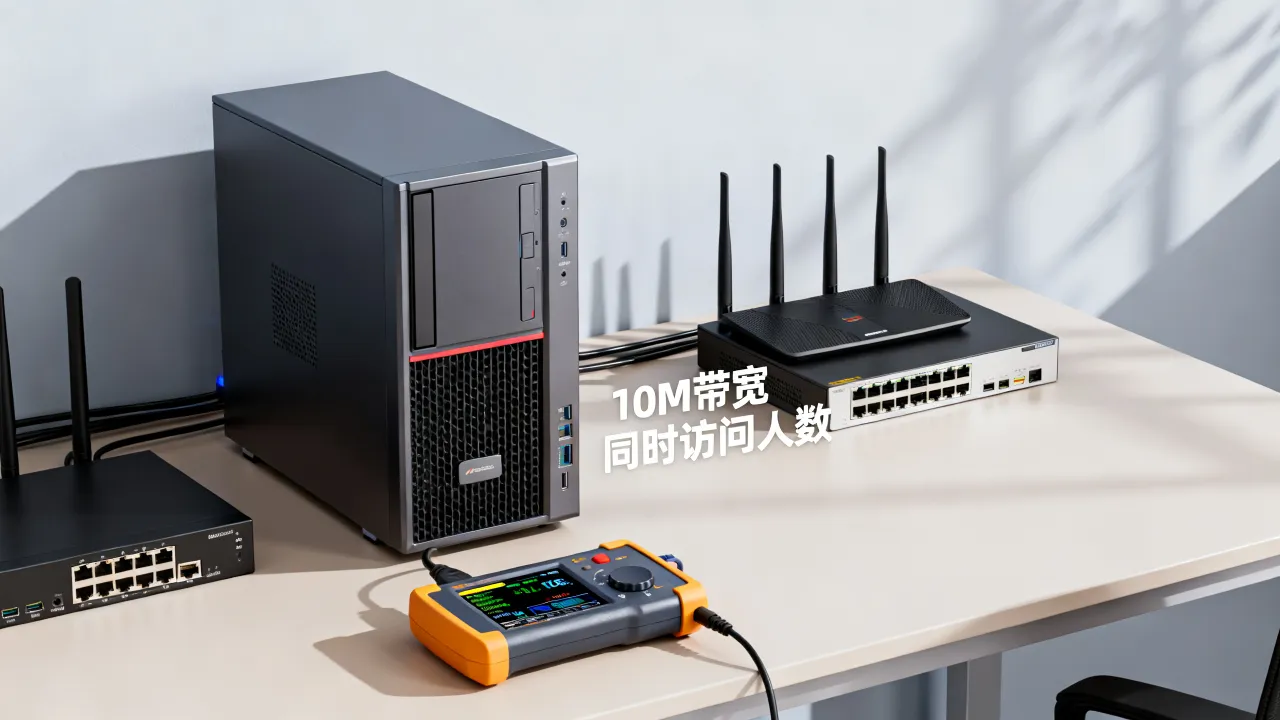 服务器宽带10m是什么意思，10m带宽能支持多少人同时访问？