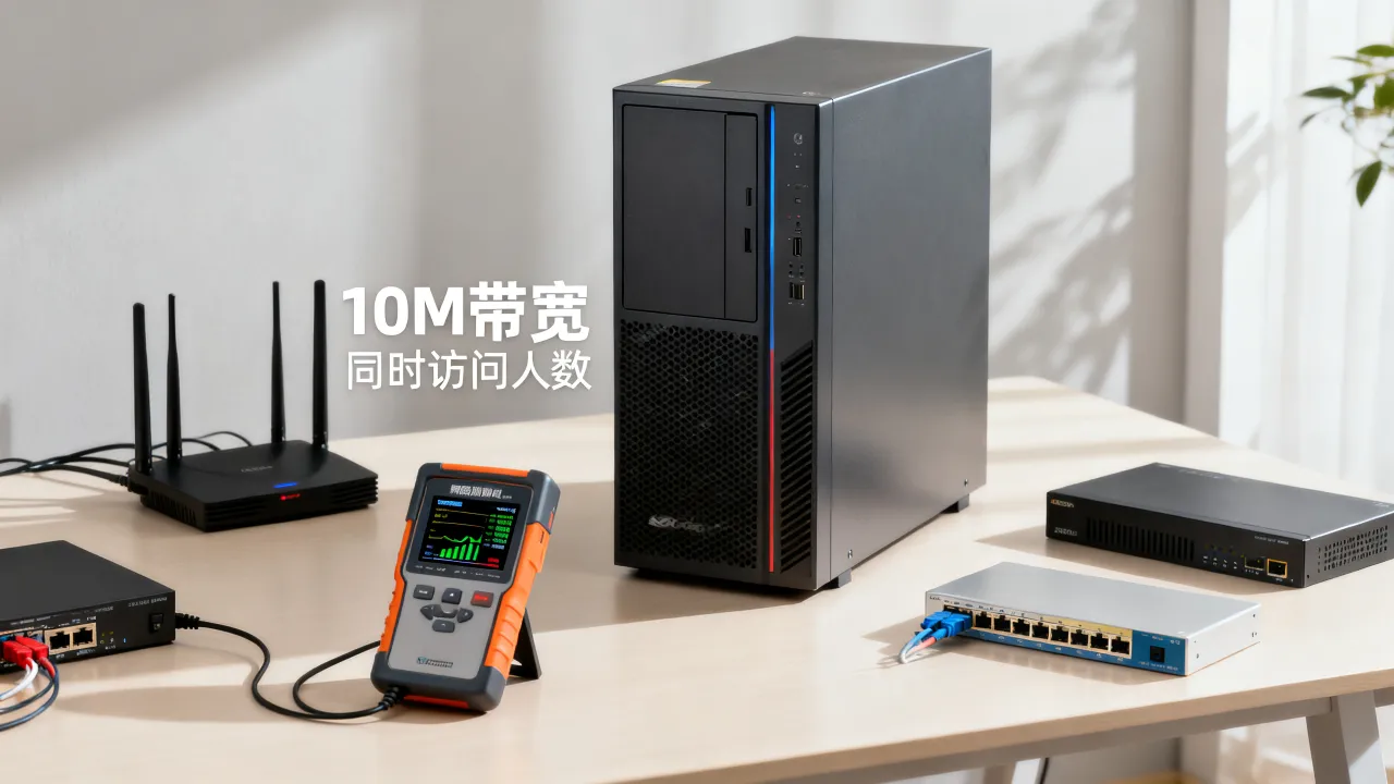 服务器宽带10m是什么意思，10m带宽能支持多少人同时访问？