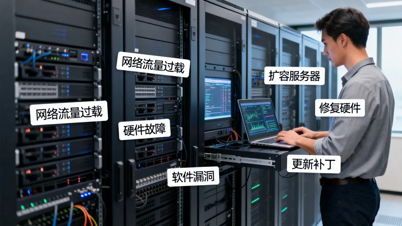 现在为什么服务器崩了，服务器崩溃原因有哪些怎么解决