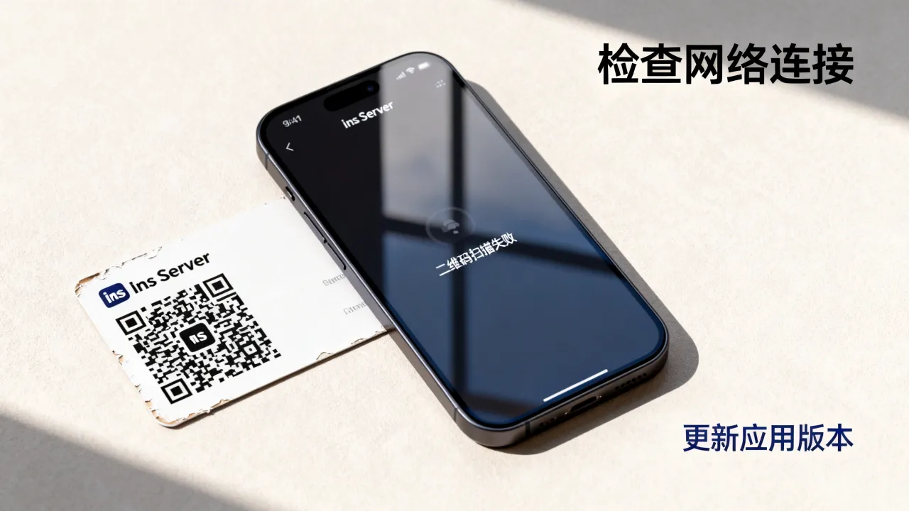 ins服务器二维码失效怎么办,二维码扫描后无法关注如何解决 ins服务器二维码失效怎么办,二维码扫描后无法关注如何解决