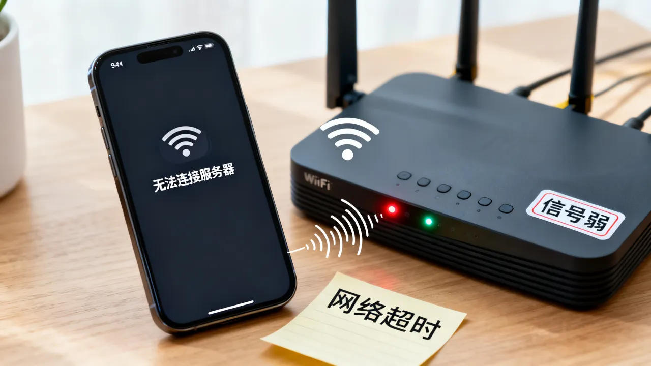 WiFi为什么连不上服务器，手机无线网络连接失败是什么原因？