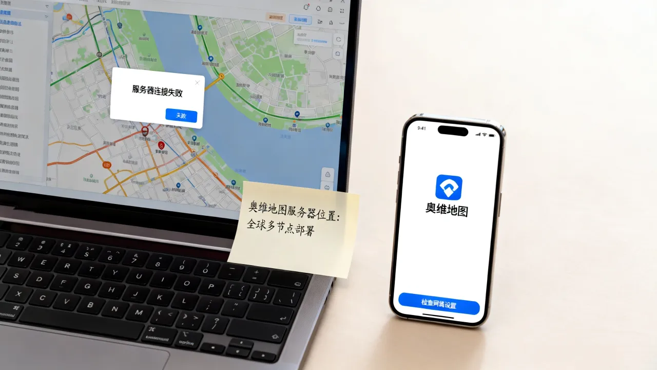 奥维地图服务器在哪里，服务器连接失败怎么办？