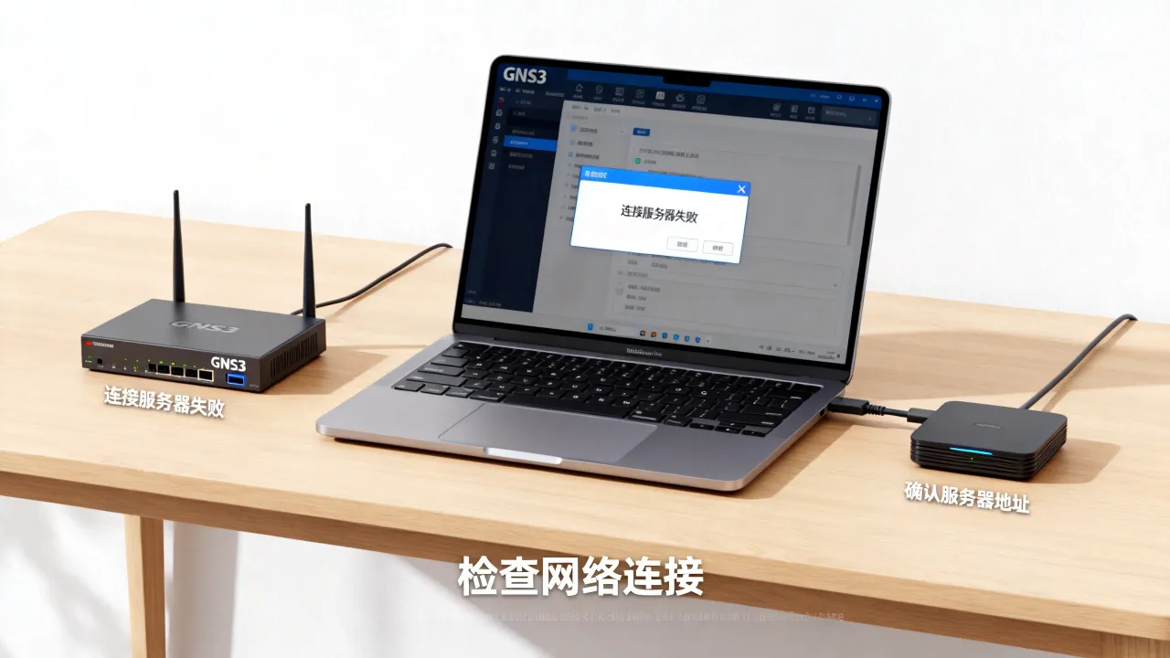 为什么gns3连接服务器失败,gns3无法连接服务器怎么解决 为什么gns3连接服务器失败,gns3无法连接服务器怎么解决