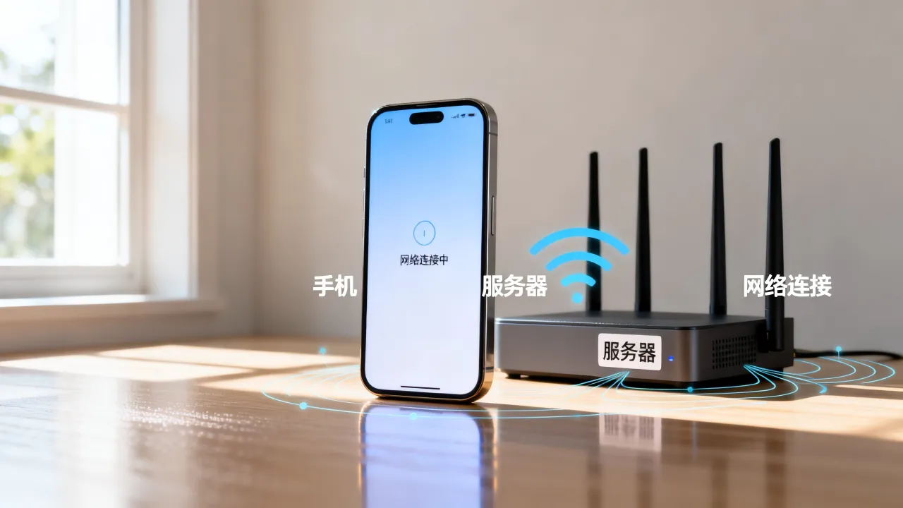 为什么手机没有服务器，手机没有服务器为什么能上网