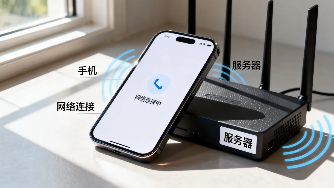 为什么手机没有服务器，手机没有服务器为什么能上网